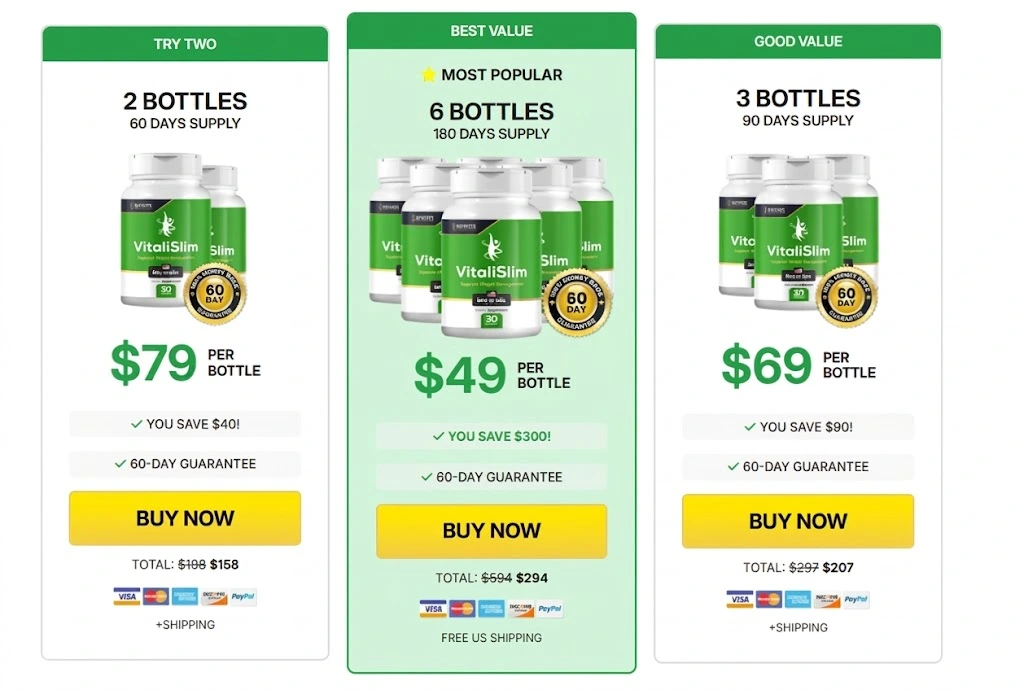 VitaliSlim 6 bottles